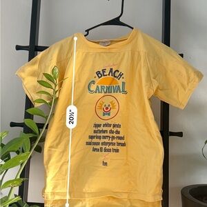 Australian Vintage Beach Carnival Yellow T-Shirt
